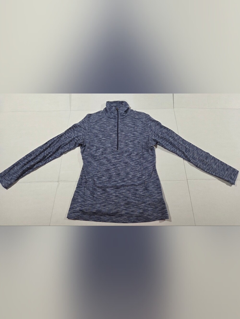 Columbia Heathered Navy Quarter-Zip Pullover